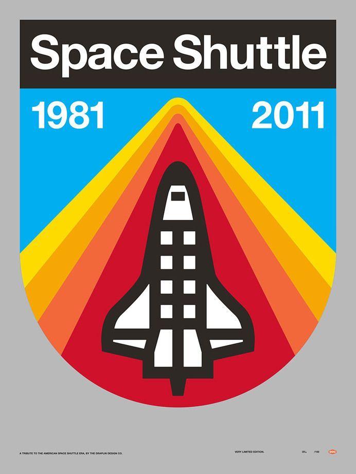 Space Shuttle Logo - Draplin Space Shuttle #graphic #logo in Logos / Branding