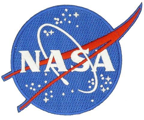 Space Shuttle Logo - Nasa Blue Logo USA Flag Nasa Space Shuttle Set of 3 Easy Iron/Sew On P