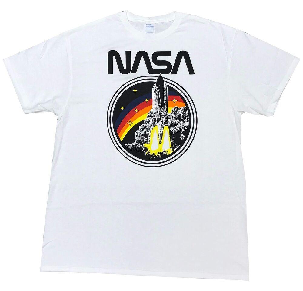 Space Shuttle Logo - NASA Logo Space Shuttle Rocket Vintage Style Shirt Mens XL
