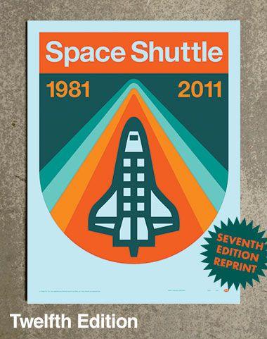 Space Shuttle Logo - Draplin Design Co.: DDC 090 Space Shuttle Poster Kit