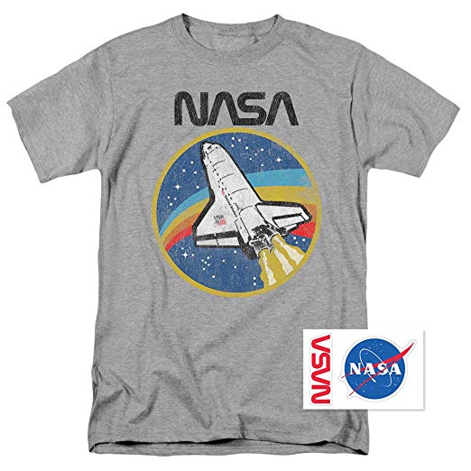 Space Shuttle Logo - Amazon.com: Popfunk NASA Logo, Shuttle Space T Shirt & Stickers ...
