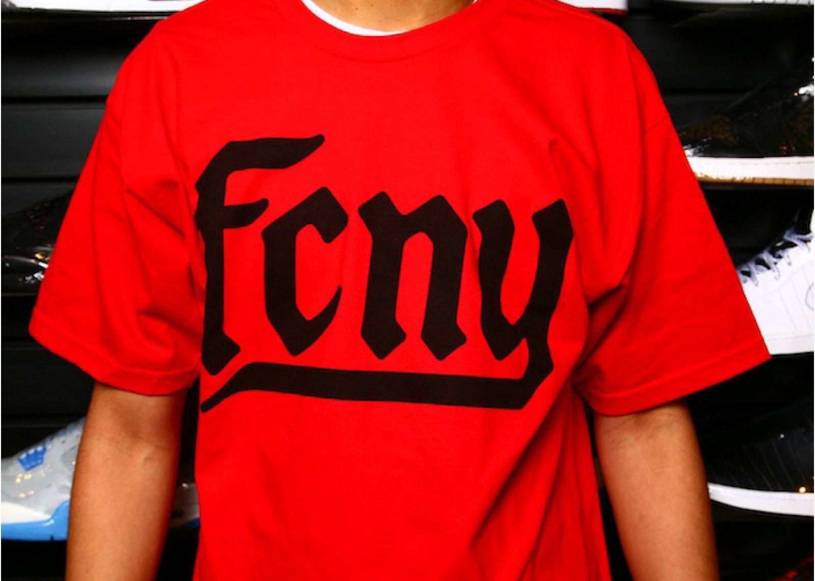 Flight Club NY Logo - Goth Logo T-shirt - Flight Club - fcny132 - red | Flight Club