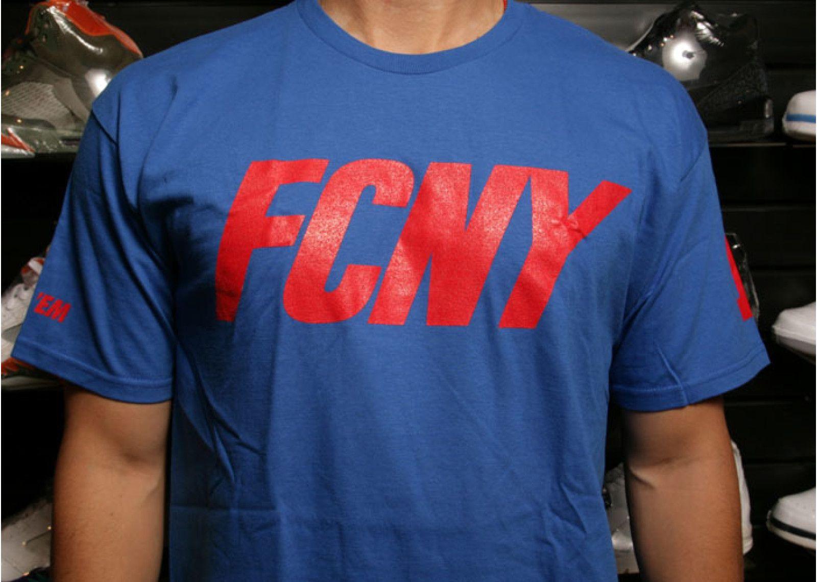 Flight Club NY Logo - Fcny Logo T Shirt - Flight Club - fcny086 - royal/red | Flight Club