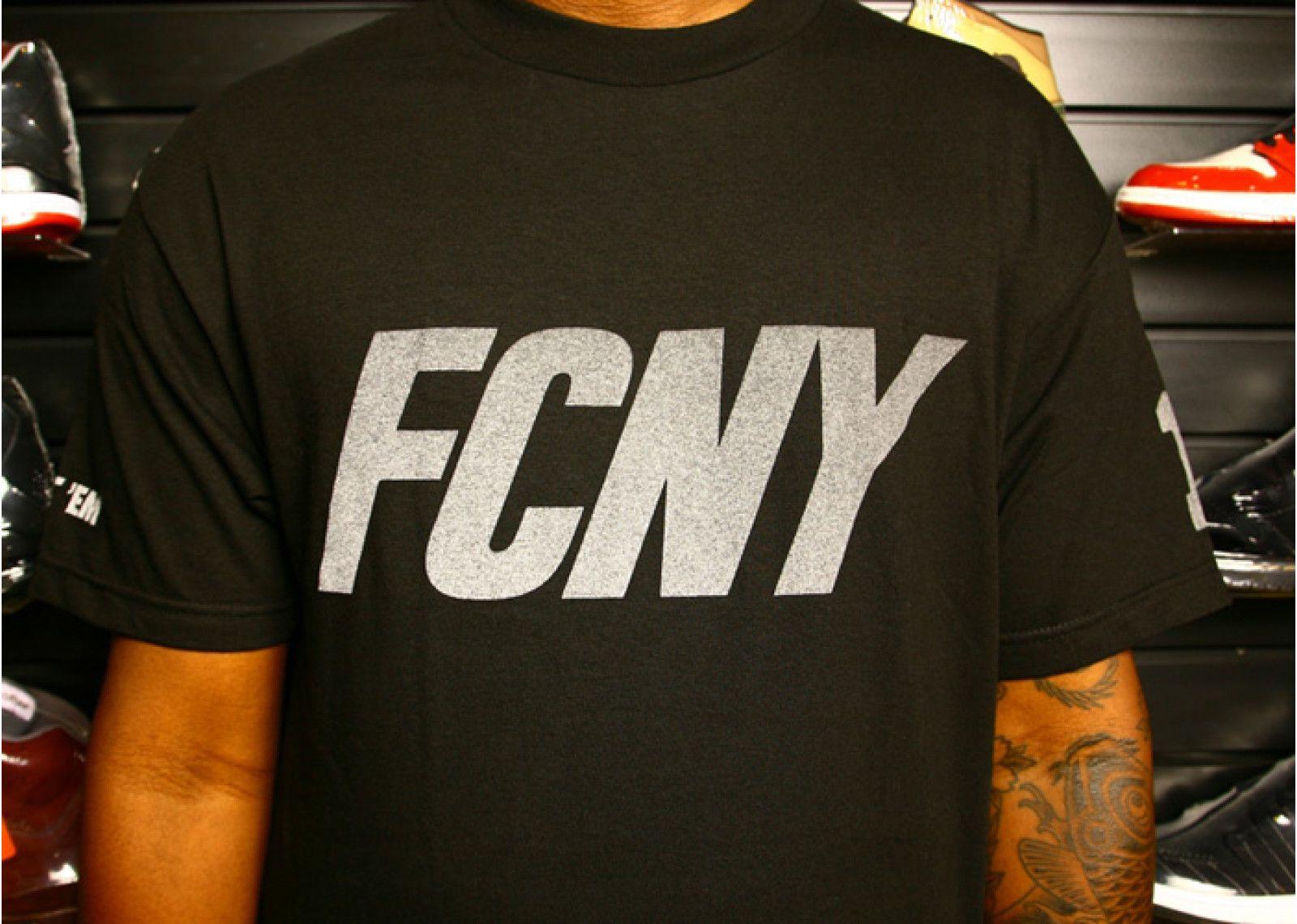 Flight Club NY Logo - Fcny Logo T Shirt - Flight Club - fcny085 - black/3m | Flight Club