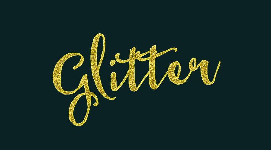 Glitter Graphics Logo - Learn How to Create a Gold Glitter Text Effect in Photoshop