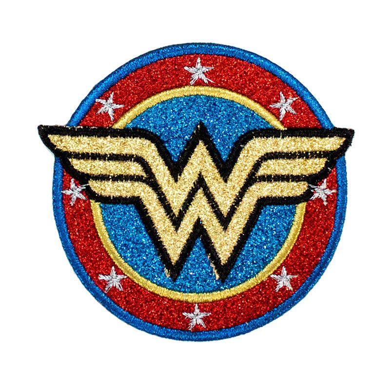 Glitter Graphics Logo - Wonder Woman Logo Glitter Patch | TVMovieDepot.com