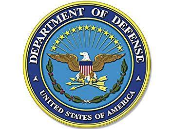 DoD Logo - American Vinyl Round US Department of Defense Seal
