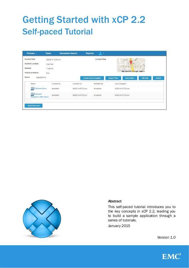 EMC Documentum Logo - EMC Documentum xCP 2.2 Self Paced Tutorial v1.0