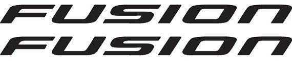 Ford Fusion Logo - Ford Fusion Logo Logo Custom Vinyl Graphic Decal