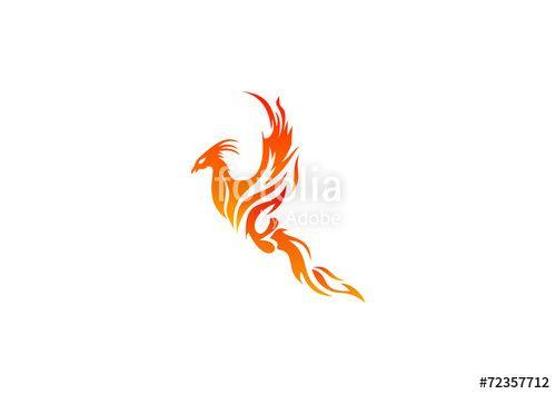 Phoenix Fire Logo - Logo fire business Phoenix Symbol Energy Power Icon bird Stock