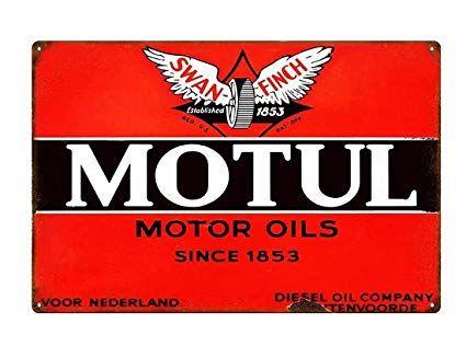 Vintage Oil Company Logo - Motul Performance Motor Oil Lubricant Racing Vintage