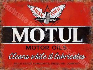 Vintage Oil Company Logo - Motul Motor Oil Company 144 Vintage Garage Diesel Old Fuel, Small