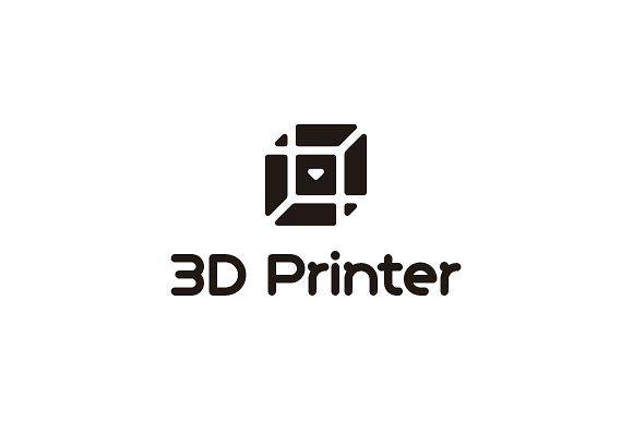 Printer Logo - 3D Printer Logo Logo Templates Creative Market