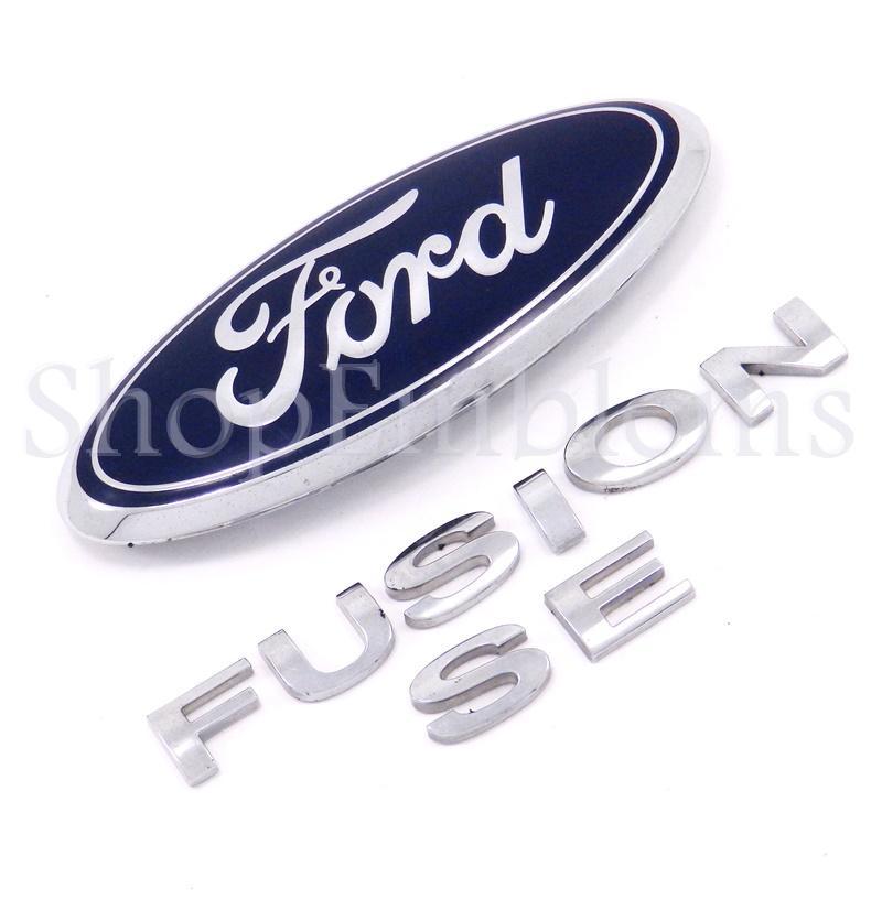 Ford Fusion Logo - 06 07 08 09 FORD FUSION SE TRUNK LID EMBLEM LOGO BLUE FORD OVAL ...