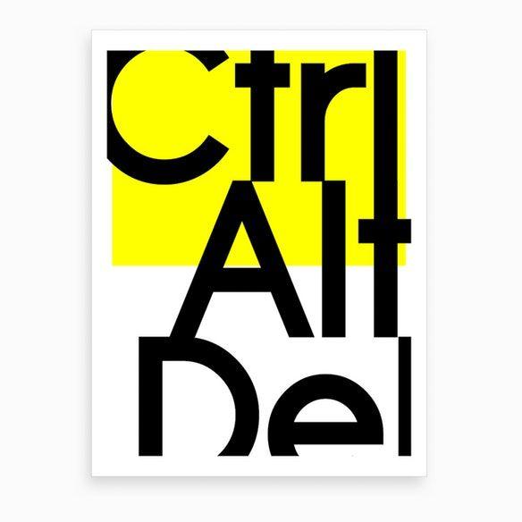 Prints Plus Logo - Ctrl + Alt Art Print by Kubistika - Fy