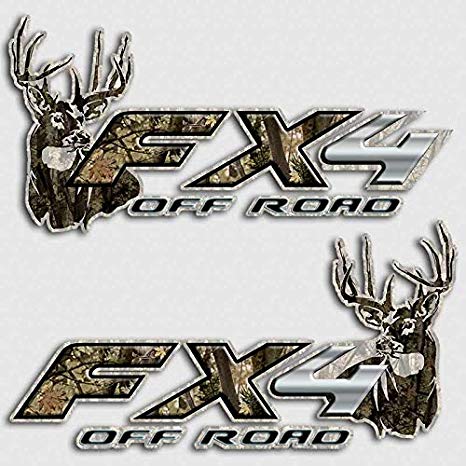 Camo Deer Logo - Amazon.com : Aftershockit FX4 Truck Deer Hunting Camo Decals Archery ...