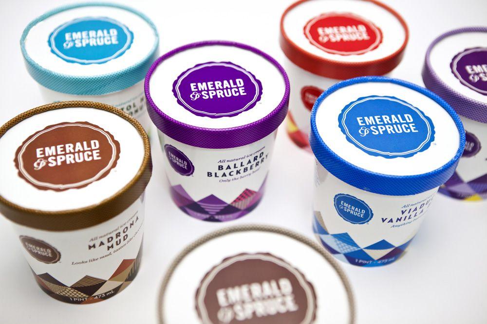 Creams Brand Logo - Brand New: New Name, Logo, and Packaging for Emerald & Spruce