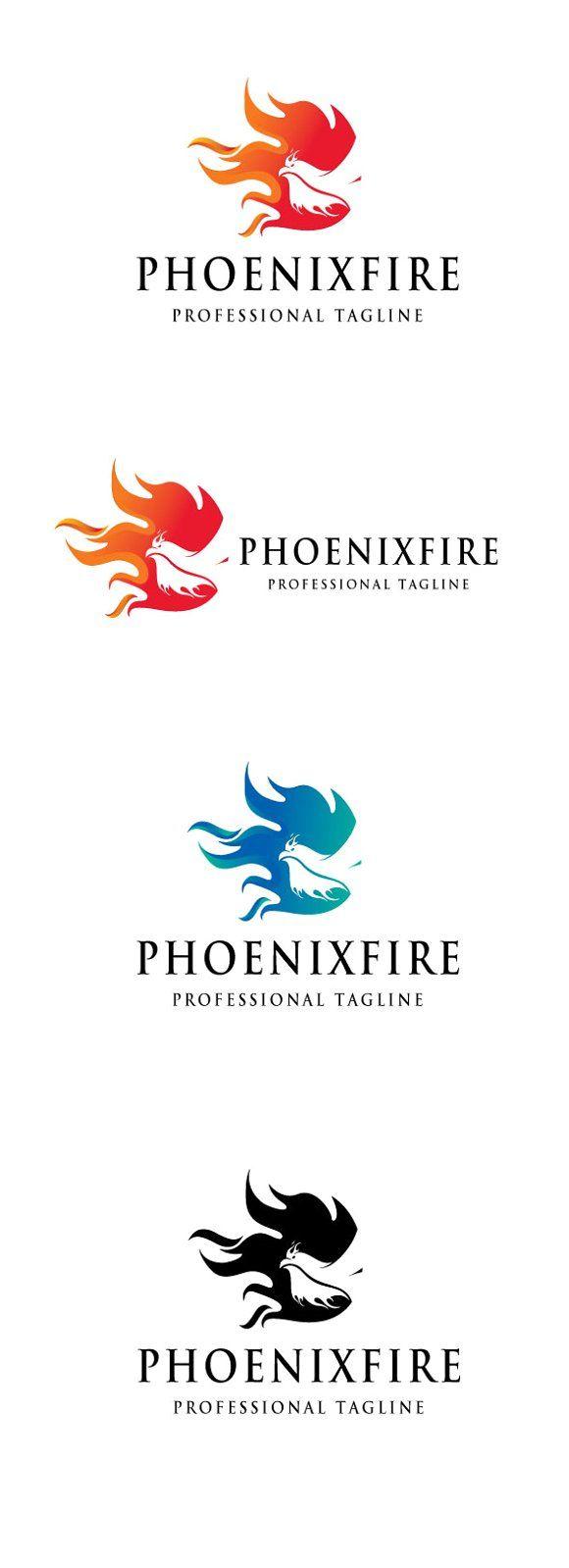 Phoenix Fire Logo - Phoenix Fire Logo ~ Logo Templates ~ Creative Market