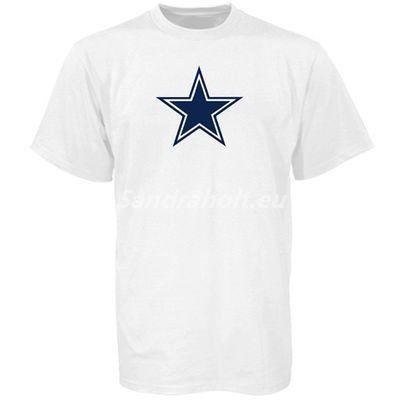 NFL Cowboys Logo - For Sale Clearance Dallas Cowboys White Logo Premier T-shirt | NFL T ...