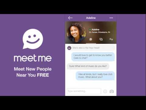 Meet Me App Logo - Download the meet me app or go to website for concerns