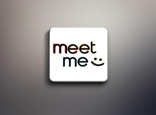 Meet Me App Logo - MeetMe Meet New People App Logo , Icon Design