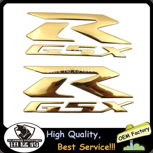 Gsxr Logo - GOLD 3D Sticker Vinyl Decal GSXR Logo Badge GSXR Stickers For Suzuki ...