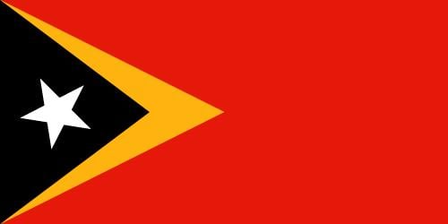 Red Yellow -Green Flag Logo - Flag of East Timor