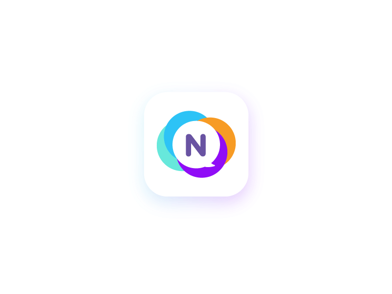 Popular Chat App Logo - Nunio Chat App Logo | Dribbble / ui | App logo、Logos 和 Chat app