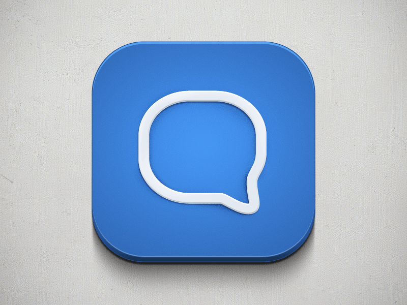 Popular Chat App Logo - Chat App – iOS Icon by Hüseyin Yilmaz | Dribbble | Dribbble