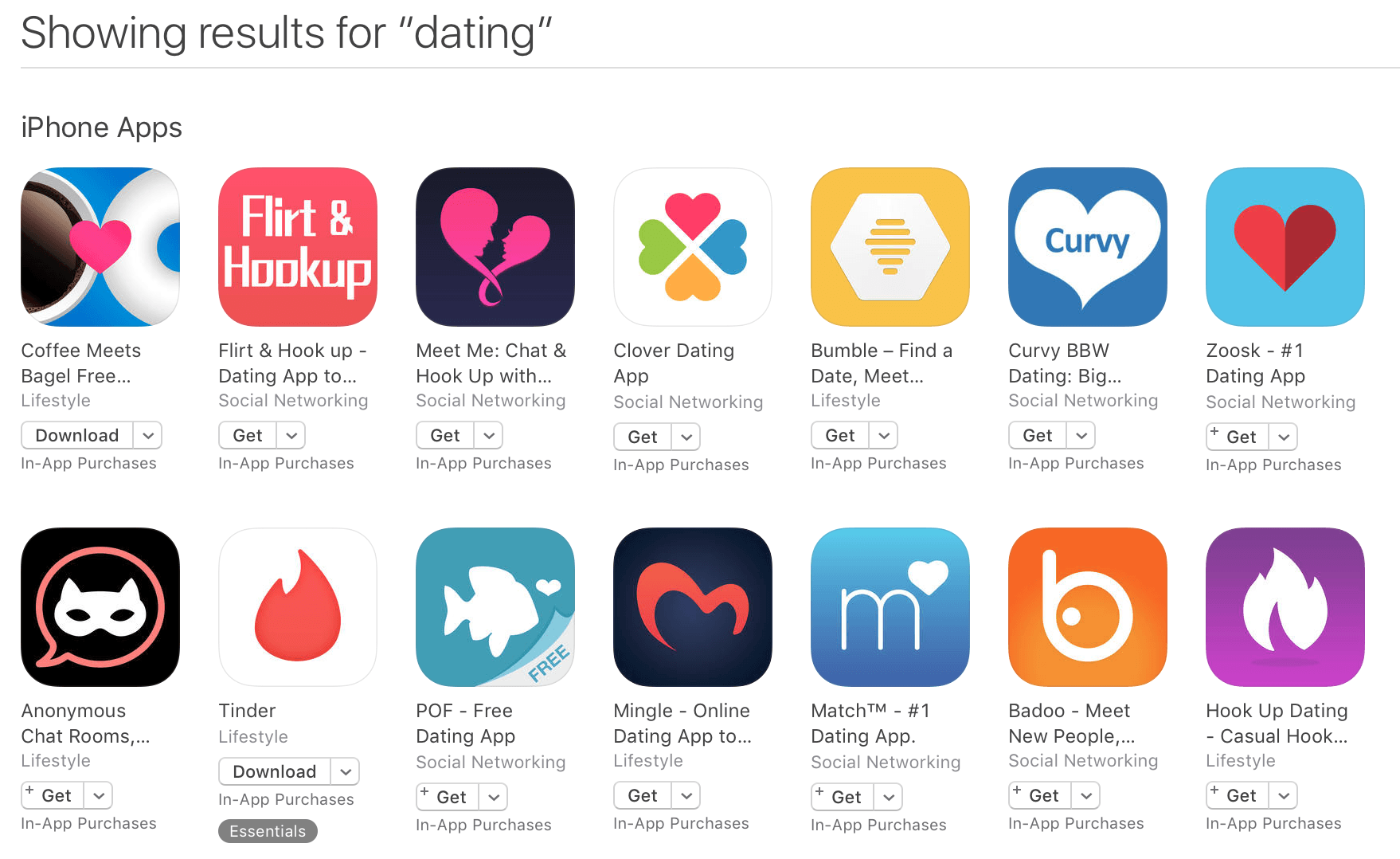 Popular Chat App Logo - dating app logos