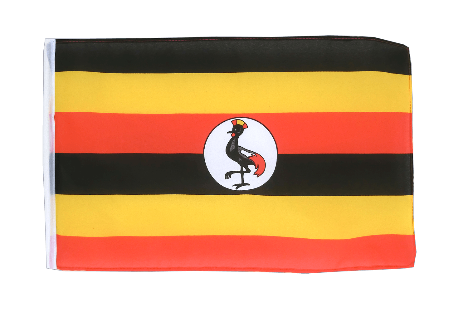 Red Yellow -Green Flag Logo - Uganda - 12x18 in Flag