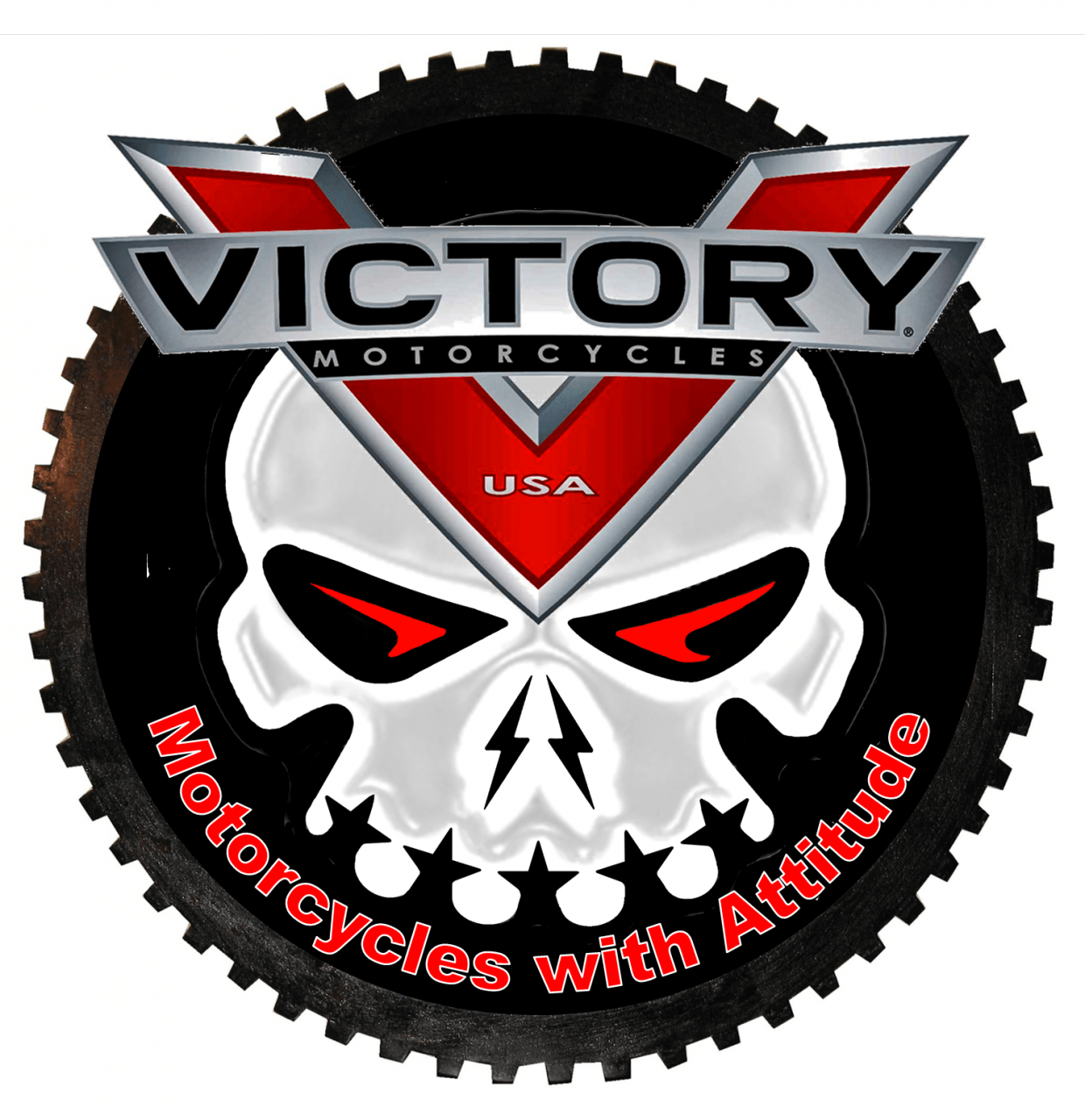 Motorcycle Skull Logo - Photo Skull, Logo, Gear and Attitude in the album Victory