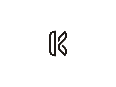 White K Logo - K letter. Logos. Logos, Lettering and Logo design