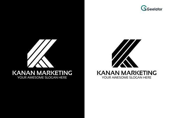 White K Logo - Kanan Marketing K Logo Logo Templates Creative Market