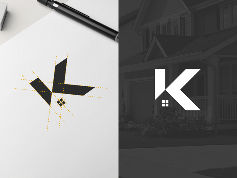 White K Logo - K Logo For Real Estate
