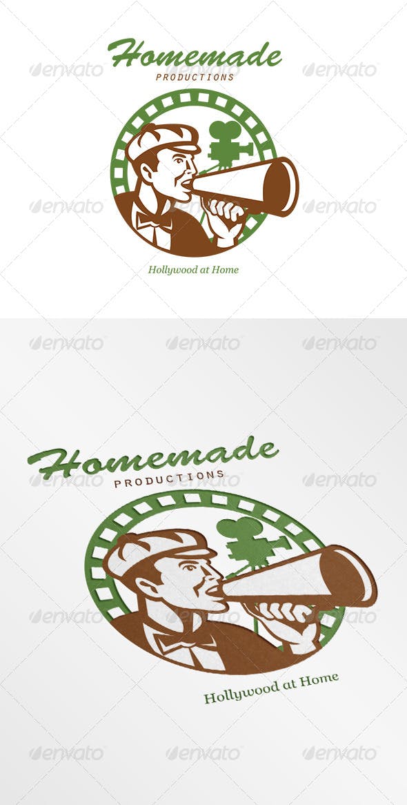 Movie Camera Logo - Homemade Productions Movie Camera Logo by patrimonio | GraphicRiver