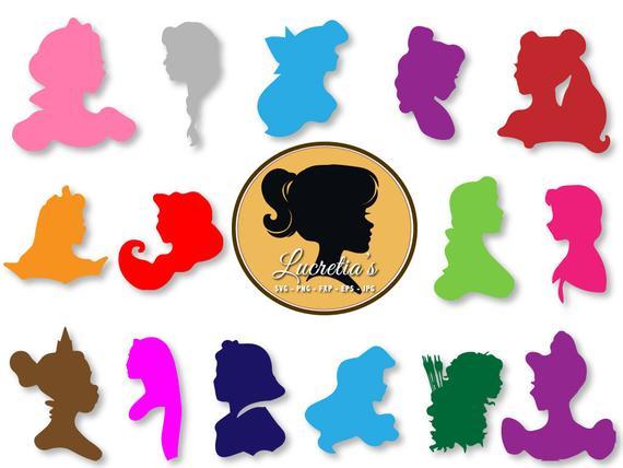 Disney Princess Logo - Disney princess silhouette dxf Princess clipart SVG files