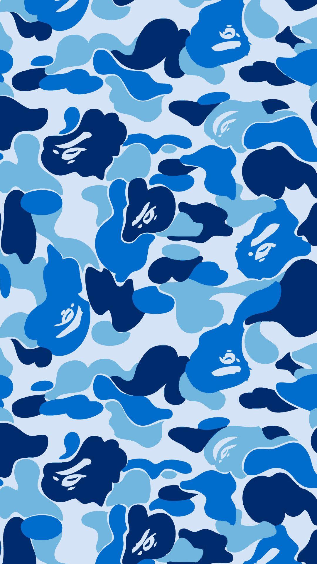 Blue BAPE Logo - 67+ Bape Shark Wallpapers on WallpaperPlay