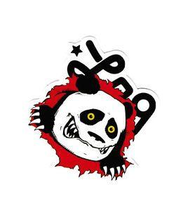 All Skateboard Logo - LRG Panda Ripper skateboard Logo store display 8x7cm 3 PVC Decal