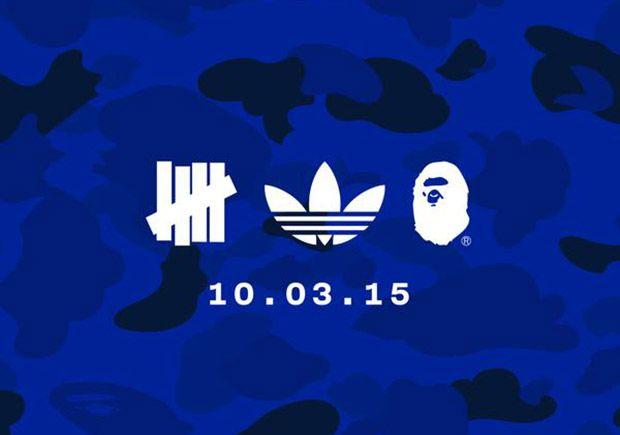 Blue BAPE Logo - Undefeated, BAPE, and adidas Are Back With Two More Superstars