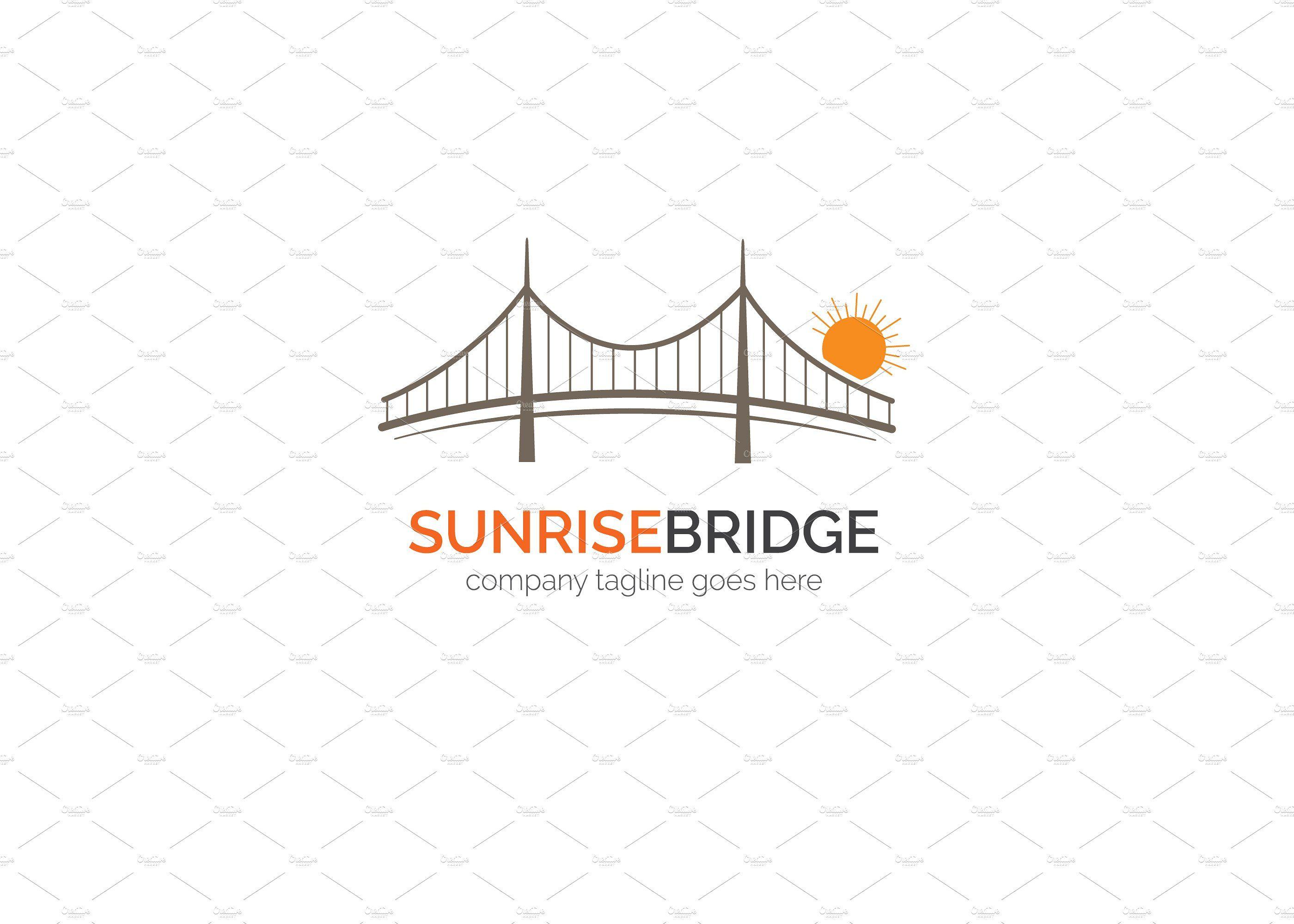 Bridge Logo - Sunrise Bridge Logo ~ Logo Templates ~ Creative Market