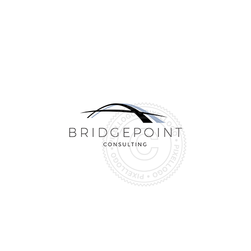 Bridge Logo - Bridge logo - Simple 3 line bridge logo | Pixellogo