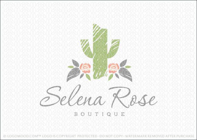 Cactus Logo - Readymade Logos for Sale Selena Rose Cactus | Readymade Logos for Sale