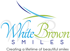 Brown and White Logo - Contact | White Brown Smiles