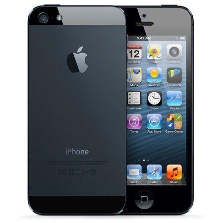 Walmart.com App Logo - Refurbished Apple iPhone 5 16GB, Black