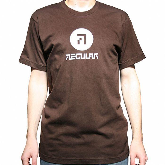 Brown and White Logo - REGULAR Music For People T Shirt chocolate brown with white logo