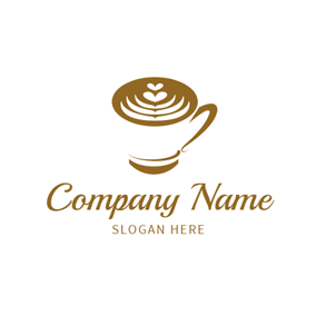 Brown and White Logo - Free Coffee Logo Designs | DesignEvo Logo Maker