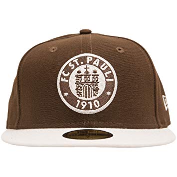 Brown and White Logo - FC St. Pauli New Era Cap 59Fifty Logo Brown/White: Amazon.co.uk ...