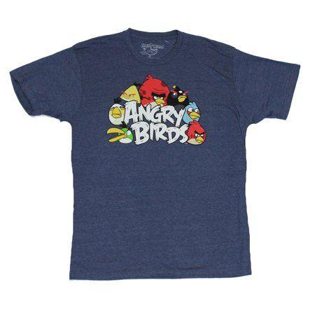 Walmart.com App Logo - Angry Birds - Angry Birds (Hit Mobile App) Mens T-Shirt - Classic ...