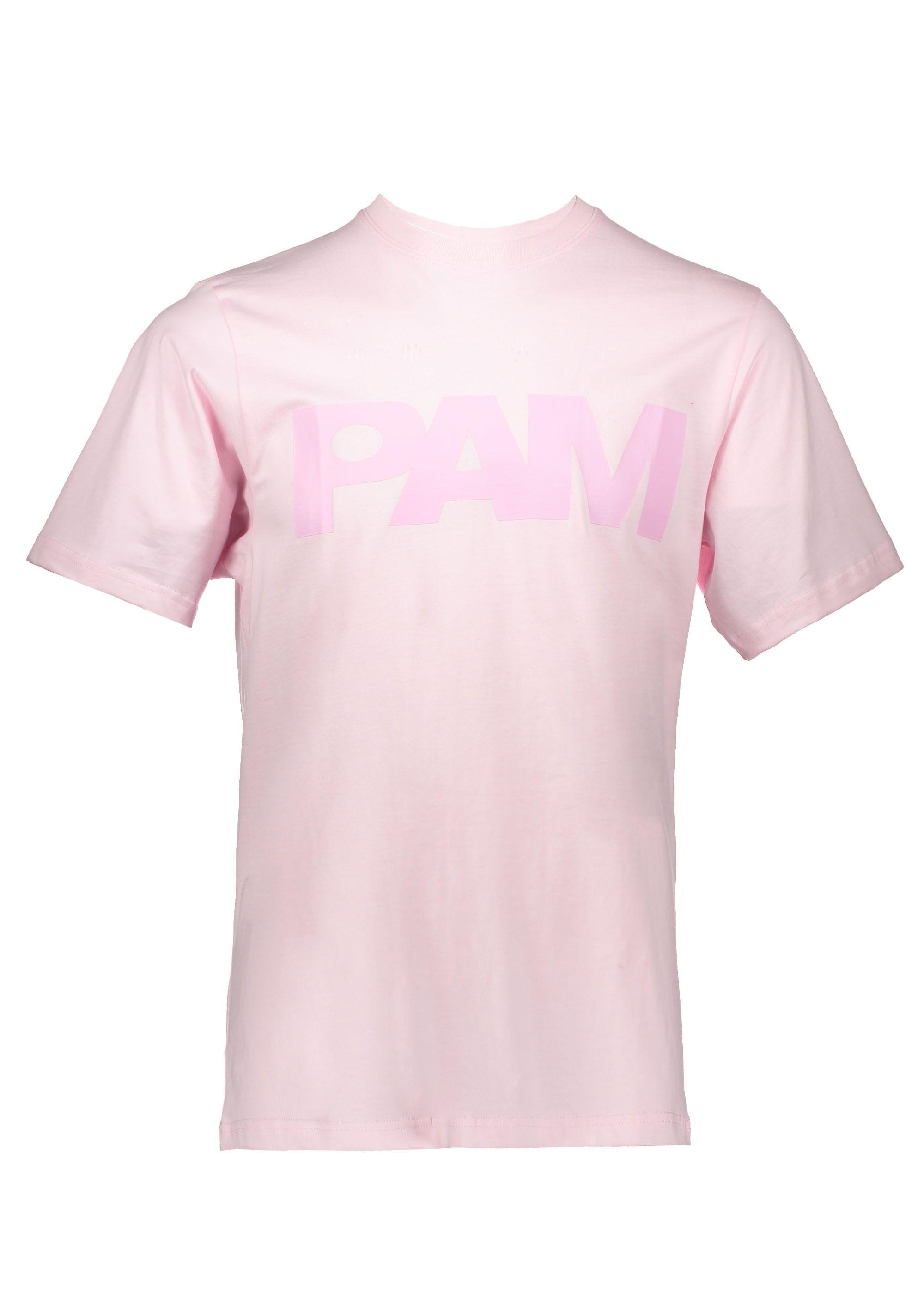 Pink T Logo - Perks and Mini P.A.M S Loops Logo Tee - Pale Pink - T-shirts from ...